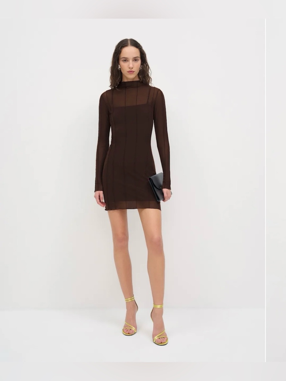 Reformation Elani Knit Brown Dress Sz XS NWT